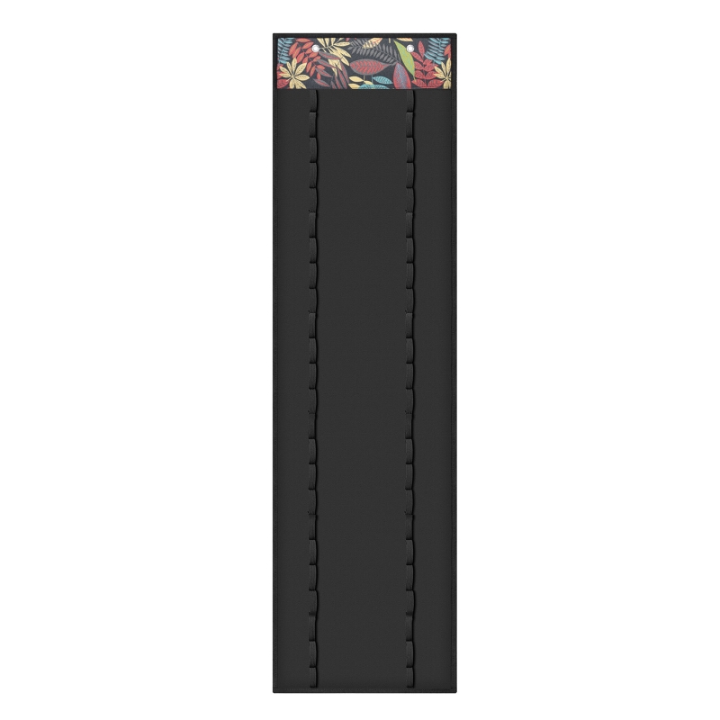 Organisateur de rangement en vinyle, support de rouleau en vinyle mural sur la porte 48 rouleaux: Jungle Leaves