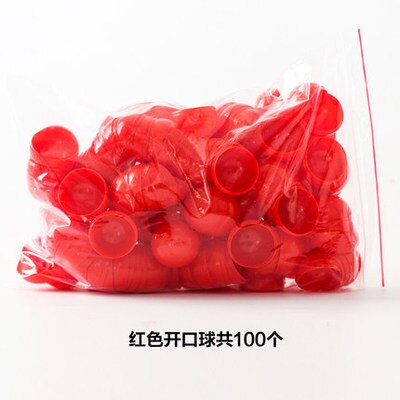 Balle de tennis multicolore, 100 pièces, 4cm, 8 couleurs, rouge, jaune, bleu, vert, blanc, rose: Rouge