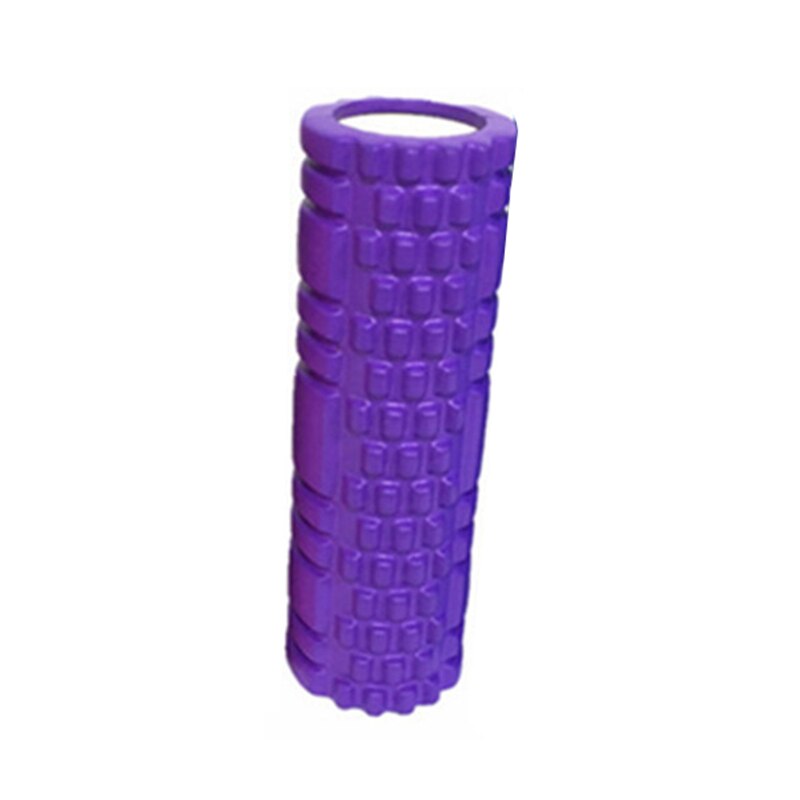 Rodillo de espuma de columna de Yoga, bloque de Yoga, rodillo de espuma para ejercicio, ideal para el gimnasio, masaje, ejercitar músculo, relajación, fácil de usar: Púrpura