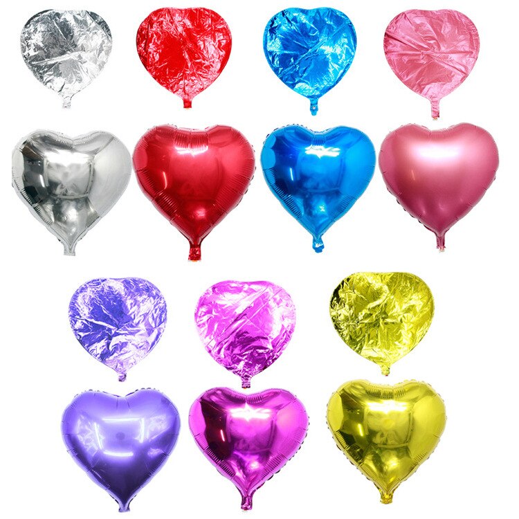 10 tommer folie balloner hjerteformede heliumballoner til fødselsdag bryllupsfest dekoration oppustelige bryllupsdekoration