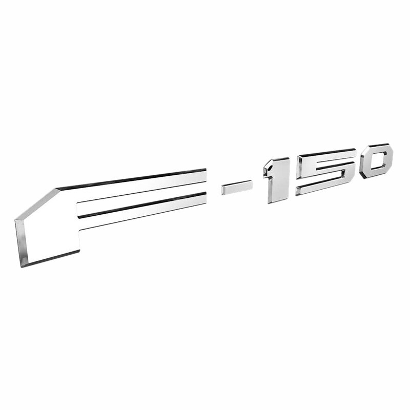 Lijm F150 Achterklep Insert Overlay Letters, 3D F150 Embleem, achterklep Decal Letters Voor F150 (Chrome)