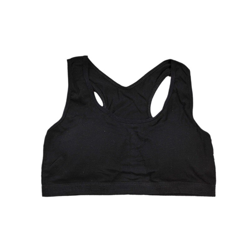 Children Underwears Soft Cotton Teenage Girls Underwear Bras Sports Kids Puberty Girl Bra Young Students Sport Training Bra: B