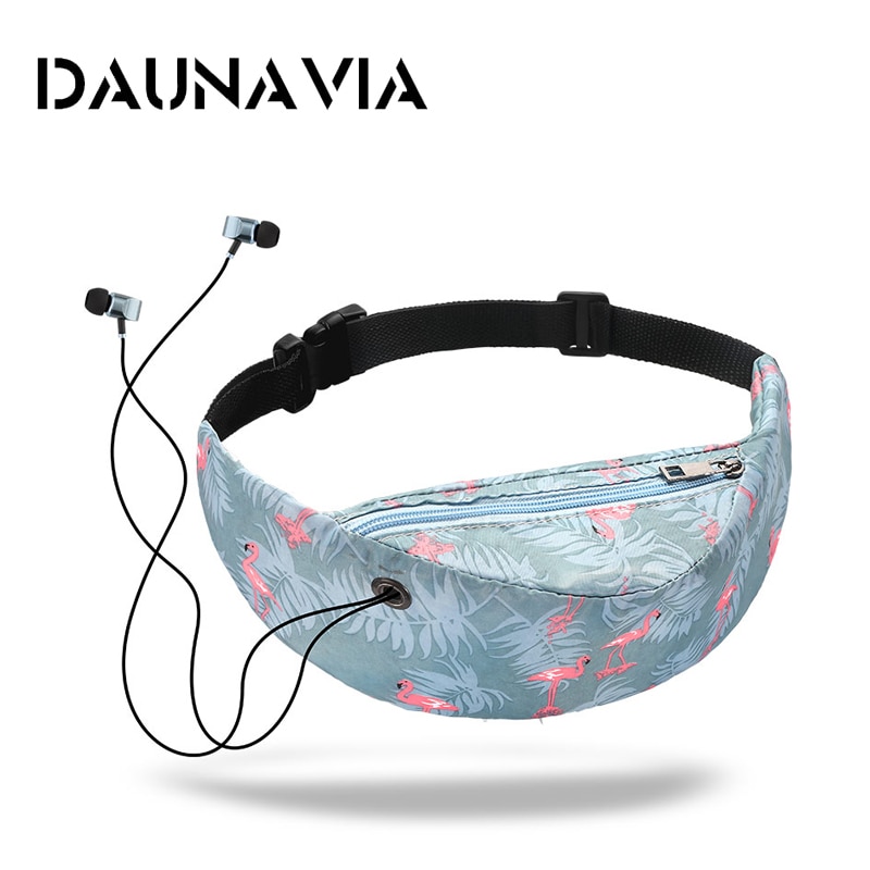 DAUNAVIA Brand colorful waist bag waterproof Travelling Fanny Pack Mobile Phone Waist Pack for women Belt bag