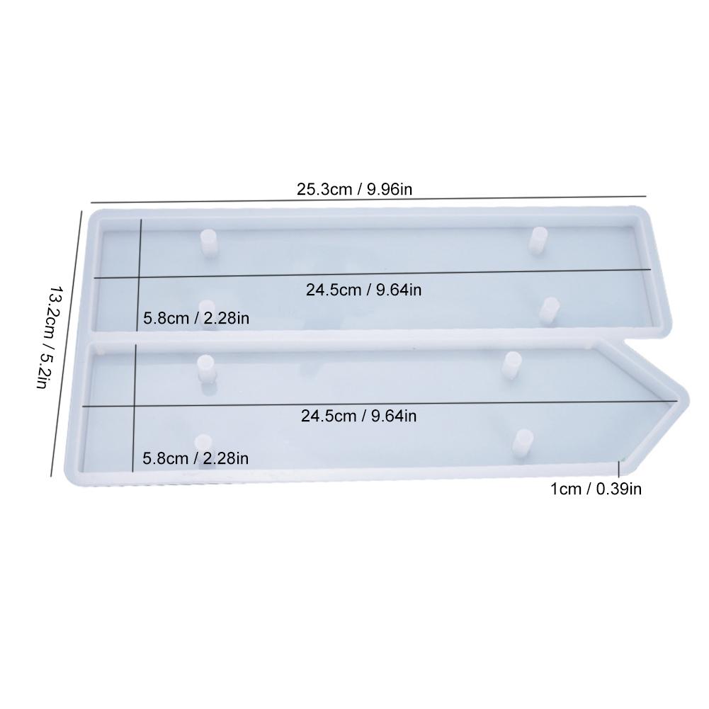 Transparent Silicone Mold Door Number Plate Mold Epoxy Resin Art Make Your Own Doorplate Hanging Signs Home Art Supplies