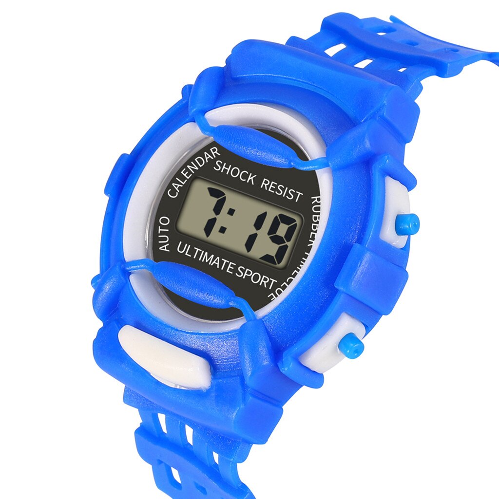 Kinderhorloge kinderen meisjes analoog digitaal sport led elektronisch waterdicht polshorloge polshorloge klok  #7
