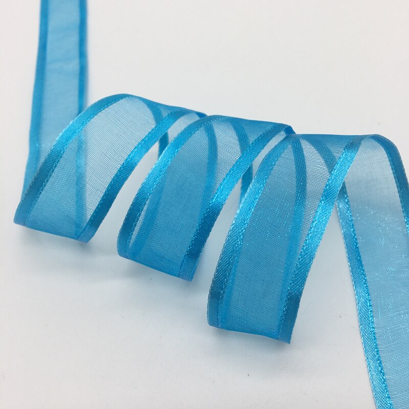 5 Meter 3/4 "(20mm) breitseite Organza Band Bogen Hochzeit Weihnachten Party Verpackung Dekoration Spitze Handwerk wählen Farben: 19