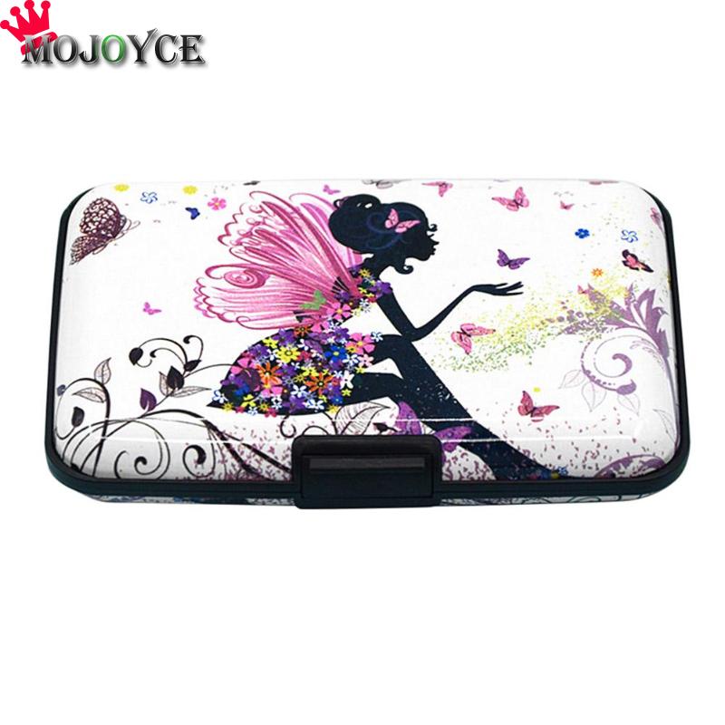 Boîte de cartes de crédit Anti-vol, numérisation RFID imprimée pour femmes, poche porte-cartes: 01