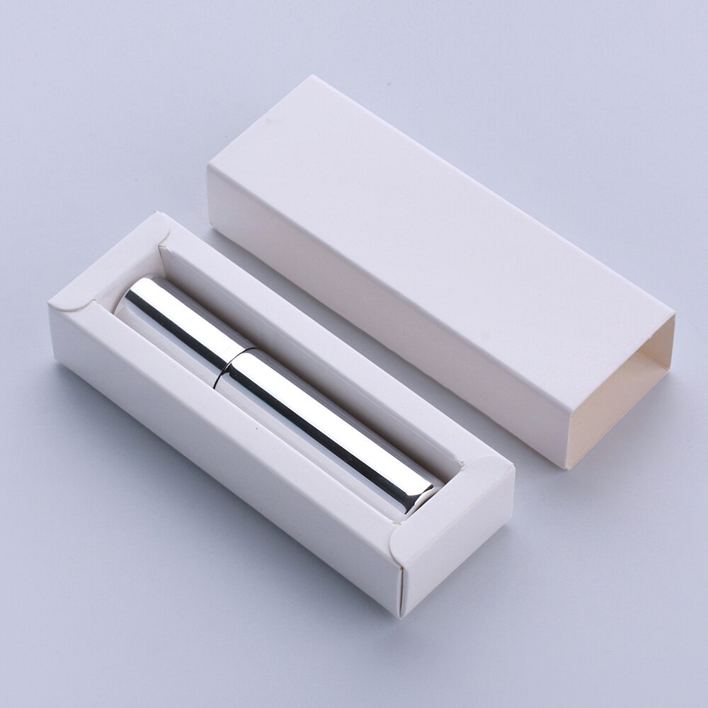 Parfum Fles 10Ml Met Verpakking Doos Goud Zilver Zwart Glazen Spuitfles Sample Clear Glazen Flesjes Draagbare Parfums Verstuiver