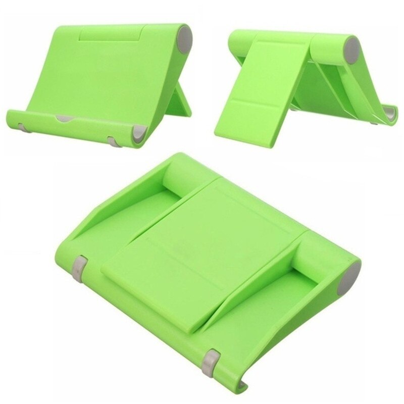 Suporte de mesa ajustável para celular, suporte dobrável de plástico antiderrapante para telefone móvel em 7 cores