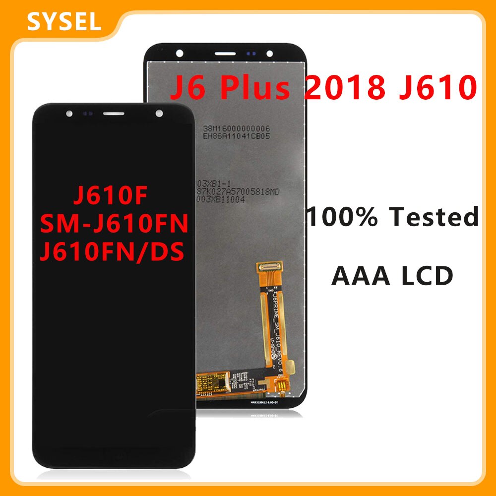 For samsung galaxy  j6 plus  j610 lcd -skjerm + berøringsskjerm digitaliseringsenhet  j610f sm -j610fn j610fn/ ds lcdfree -verktøy