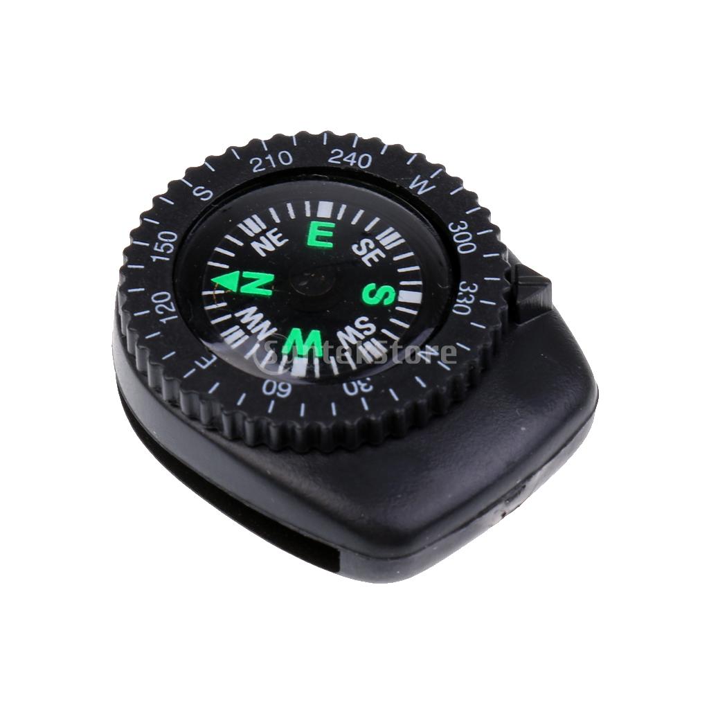 Mini relógio de pulso portátil de precisão, bússola, pulseira de navegação em clipe para sobrevivência, acampamento, caminhadas