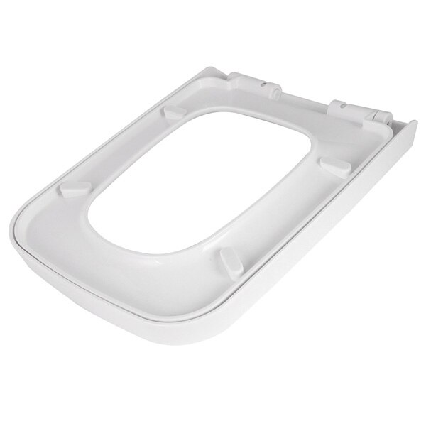 White Square Toilet Seat Soft Close Quick Release Wrapover Top Fix NCG 199