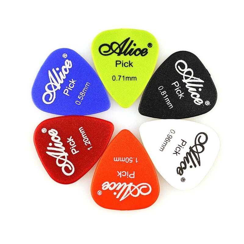60 uds de púas para guitarra acústica púa/0,58/0,71/0,81/0,96/1,20/1,50mm