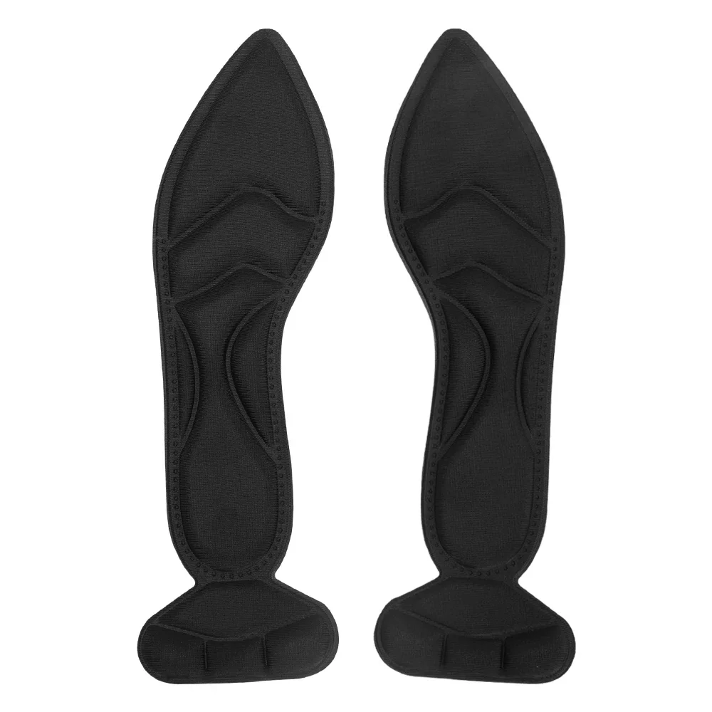 2/4 st mjuka 7d memory foam-inlägg för kvinnor, högklackade skor, stöd för hålfoten, inlägg med hälstöd, halkfri platta: Himmelsblå