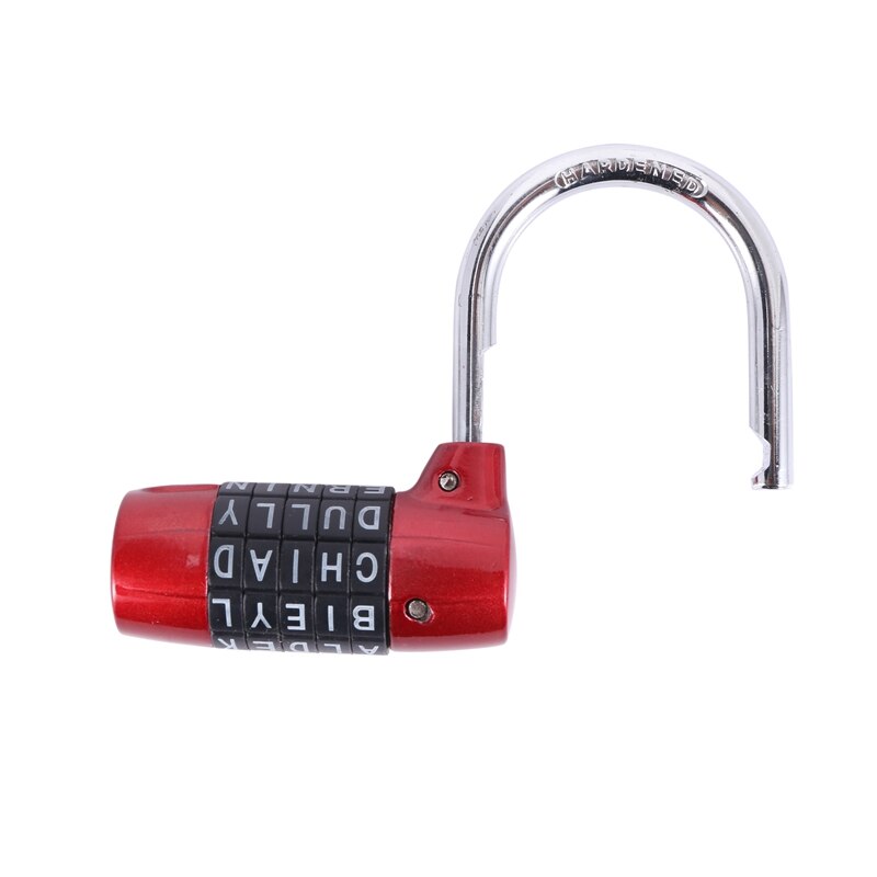 5 Letter Zinc Alloy Combination Padlock Code Password Lock Door Cabinet Drawer Bike Motorcycle Student Locker Locks