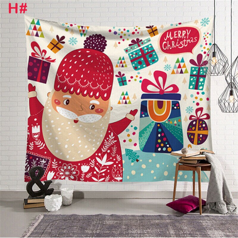 jul Kunst hjem vegghengende veggteppe veggpynt jul veggdekor: 8