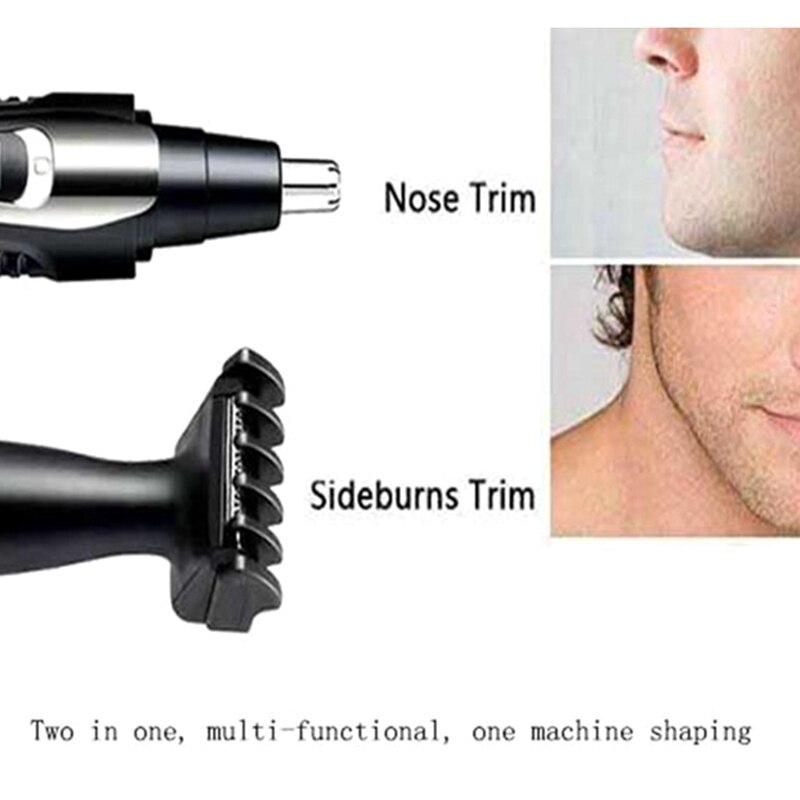 Multifunctional Rechargeable Nose Ear Hair Removal Trimmer Eyebrow Trimmer Clipper Beard Shaver Haircut Groomer Shaving