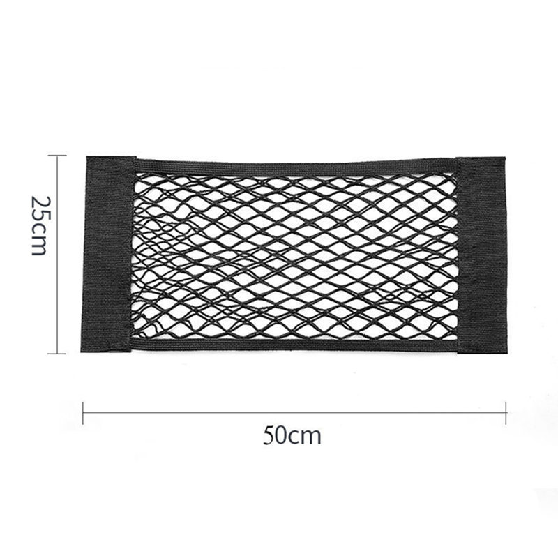 Para Toyota Corolla Camry Rav4 Chr Avensis Yaris Auris Prius 40 asiento de maletero de coche almacenamiento elástico organizador de carga accesorio de red: Marrón