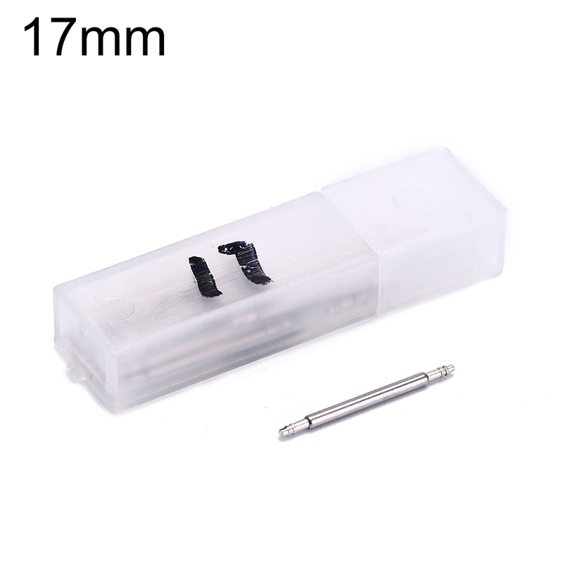 20x Lente Bar Kit Horloge Onderdelen Roestvrij Staal Watch Band Strap Spring Bar Link Pins Reparatie Gereedschap Horloge Accessoires 16-24Mm: 17mm