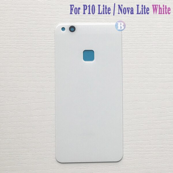 Replacement For Huawei P10 Lite / For Nova Lite Back Housing Battery Cover Door Rear Cover Glass with Adhesive: White