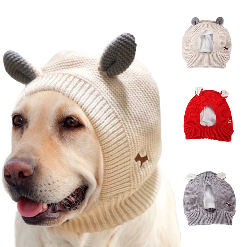 1 stücke Weihnachten Kleidung Hund Hüte Winter Warme Gestrickte Haustier Hunde Hüte Lustige Katze Hund Kleidung Zubehör Haustier Kleid Bis