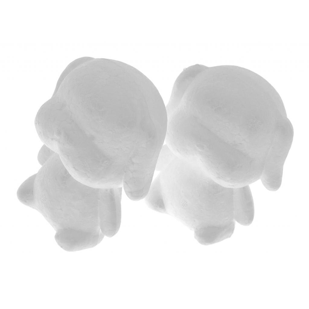 2Pcs Hond Vormige Modellering Schuim Ambachtelijke Polystyreen Piepschuim Decor Ornament