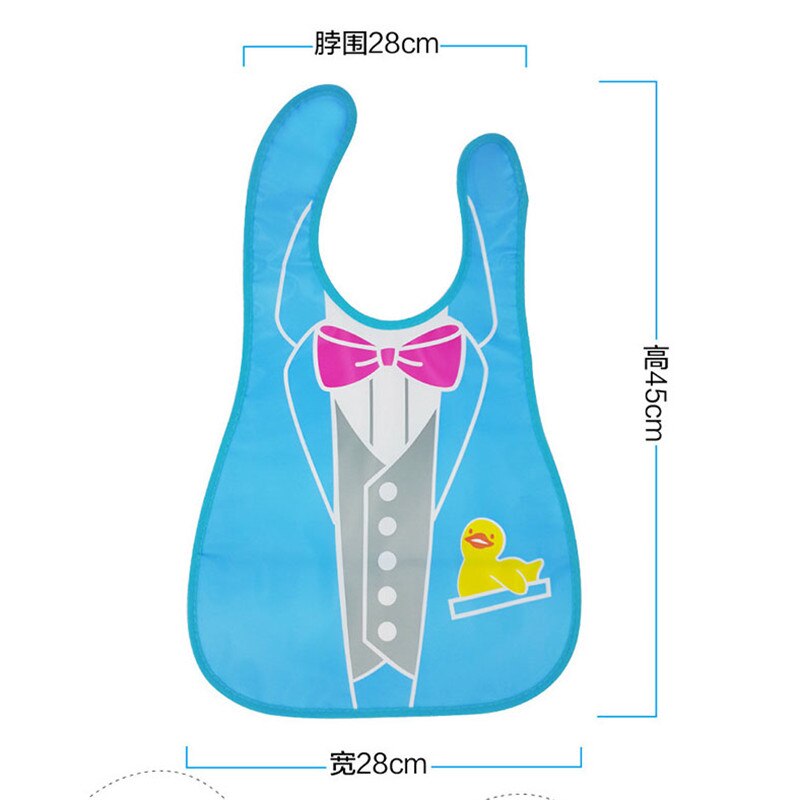 Baby Bibs EVA Plastic Waterproof Lunch Feeding Bibs Baby Cartoon Feeding Cloth Children Baby Apron Babador Bib