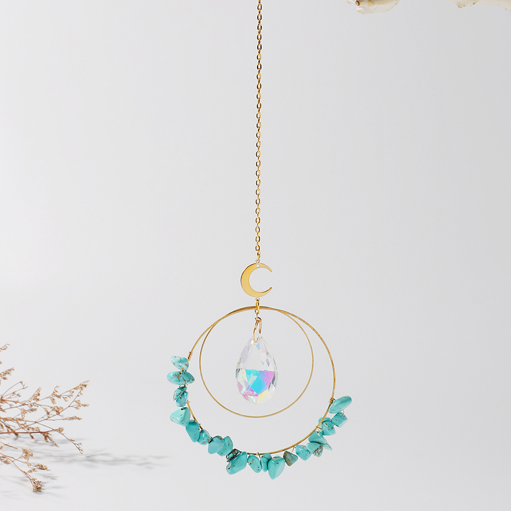 Suncatcher Crystal Rainbow Maker Gold Sun catchers Prisms for Window Garden Decoration Indoor Hanging Crystals Home Decor: Dark Grey