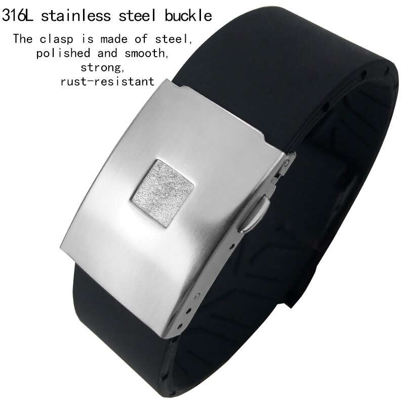 21mm gummi silikone urrem sort hvid orange vandtætte sportsurremme til tissot  t048 t- race t-sports armbånd