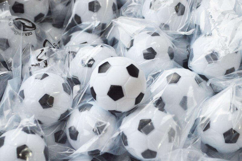 Table de football en plastique dur, 10 pièces/lot, ballon de football, Mini balle, accessoires de jeu de Table, 32/36mm