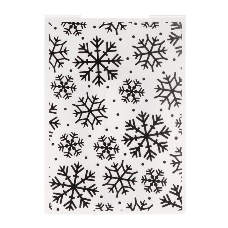Plastic Embossing Folder Template For DIY Scrapbook Photo Album Card Paper Craft Christmas Snowflake