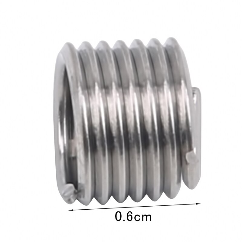 25pcs Silver Thread Repair Insert Kit Set Stainless Steel For Hardware Repair Tools