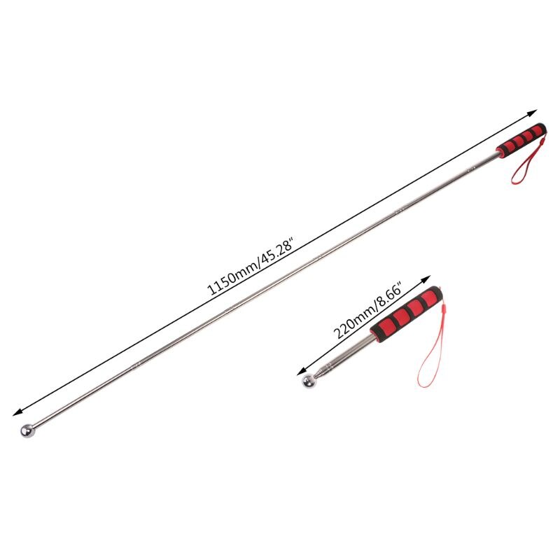 Adjustable Telescopic Hollow Hammer Test Inspection Drumstick Roofing Sound Detection For House Decoration Inspector Hand Tools