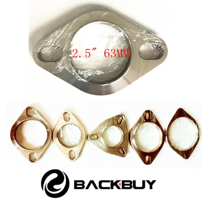 2 " rustfrit stål manifold samler udstødningsrør flanger to bolt afstand flange pakning 2 tommer cat-back catback