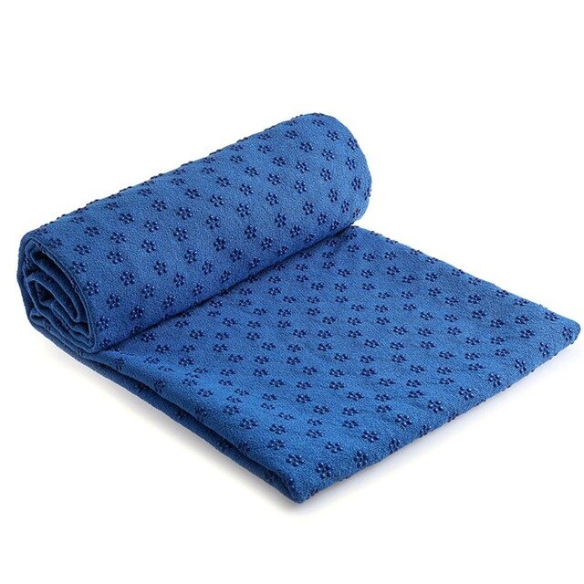 Yogamatta Handduk 183x61x1cm - NBR Slitstark för Hem & Utomhus Aerobics: BlÃÂ¥
