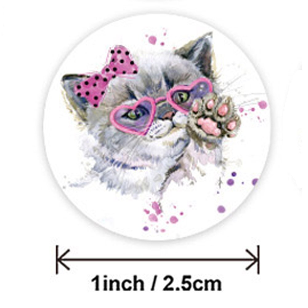 100-500pcs Teacher Reward Sticker Fun Motivation Cat Dog Sticker for School Teacher Student Stationery Stickers Kids