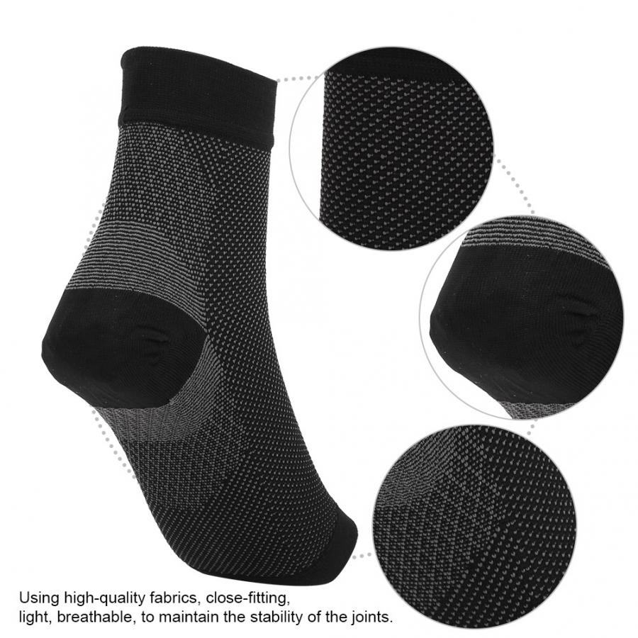1 Paar Enkelbrace Compressie Ondersteuning Mouwen Elastische Ademend Letsel Herstel Gewrichtspijn Mand Voet Sokken Enkelbrace Guard