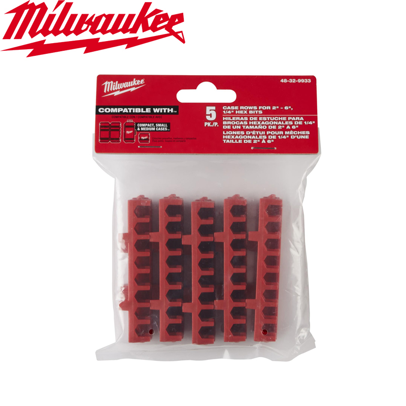 Milwaukee original lille/mellem/stor værktøjskasse kuffert rækker førertilbehør multifunktionelt opbevaringsværktøjstilbehør