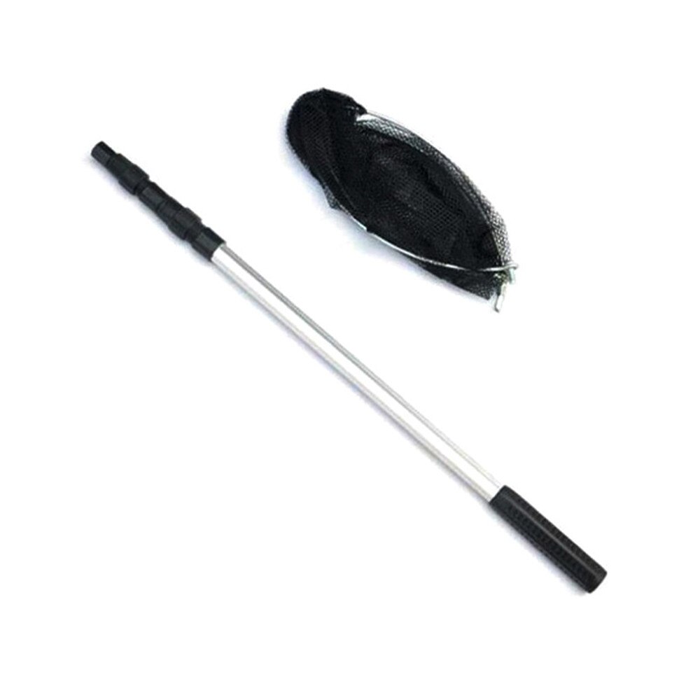 1.5M Folding Fishing Net Retractable Telescoping Aluminum Alloy Pole Super Folding Landing Net #jsw