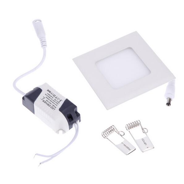 Dimmable LED Panel Light 3w 4w 6w 9w 12w 15w 18w LED Downlight Square LED Recessed Celing Lamp Warm Cold White Spot LED