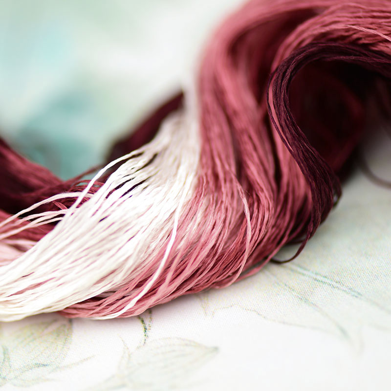 1pcs 100% silk thread hand embroidery embroider cross stitch 400m silk embroidery thread brick red series 10 pure colors