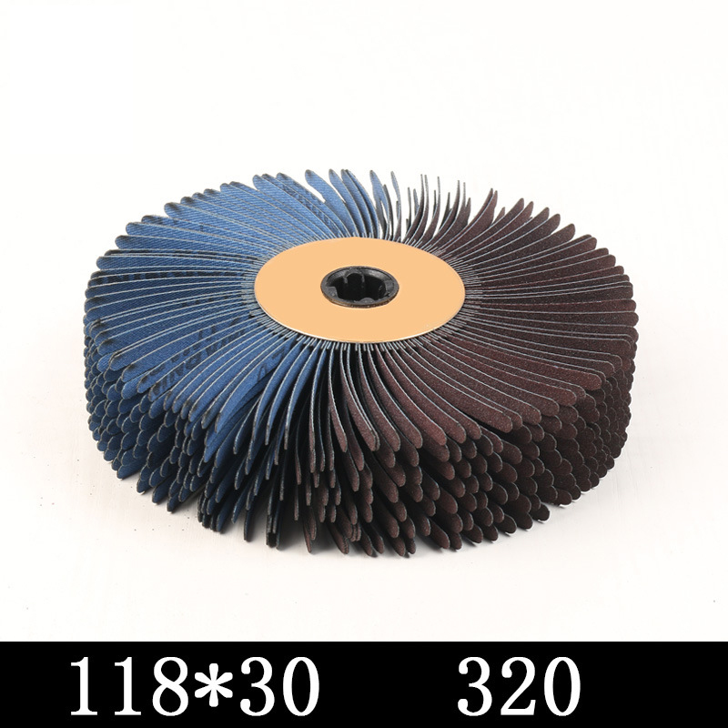 118x60/30mm 120-600 Grit Abrasives Wire Drum Wood Burnishing Polishing Wheel Brush Cloth Sanding Grinding Groove Mop Buffing Pad: 30MM 320 Grit