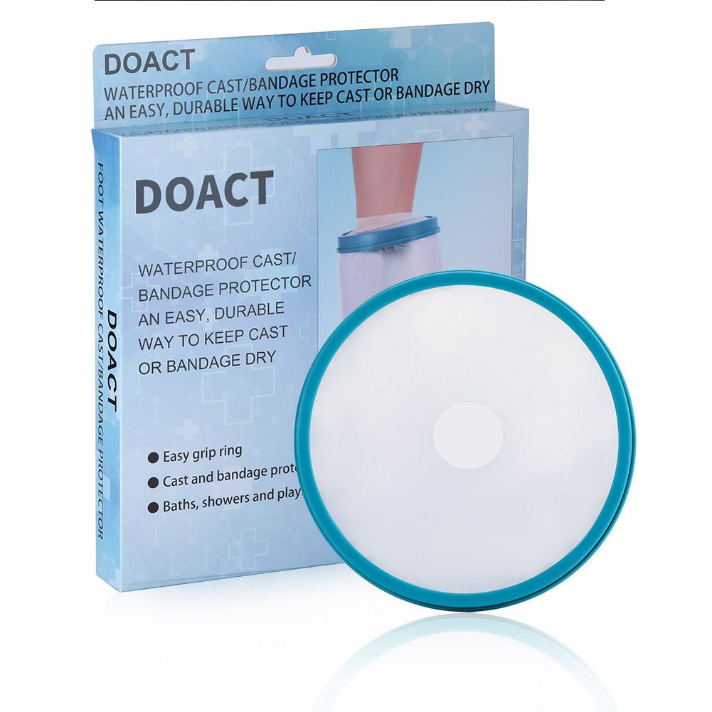 Protector de vendaje fundido sellado impermeable para adultos, fractura de herida, pierna de pie, cubierta de rodilla lesionada para baño de ducha, cuidado de los pies