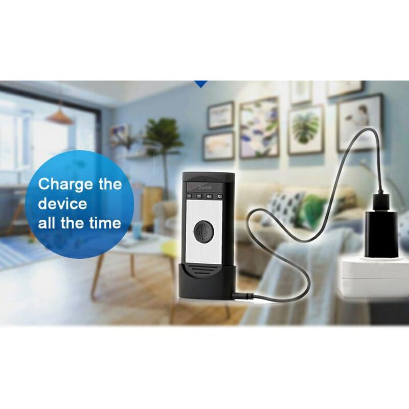 2.4G Wireless Intercom Doorbell Voice 2-Way Intercom Doorbell For Home Security Access Control System Intercom Doorbell