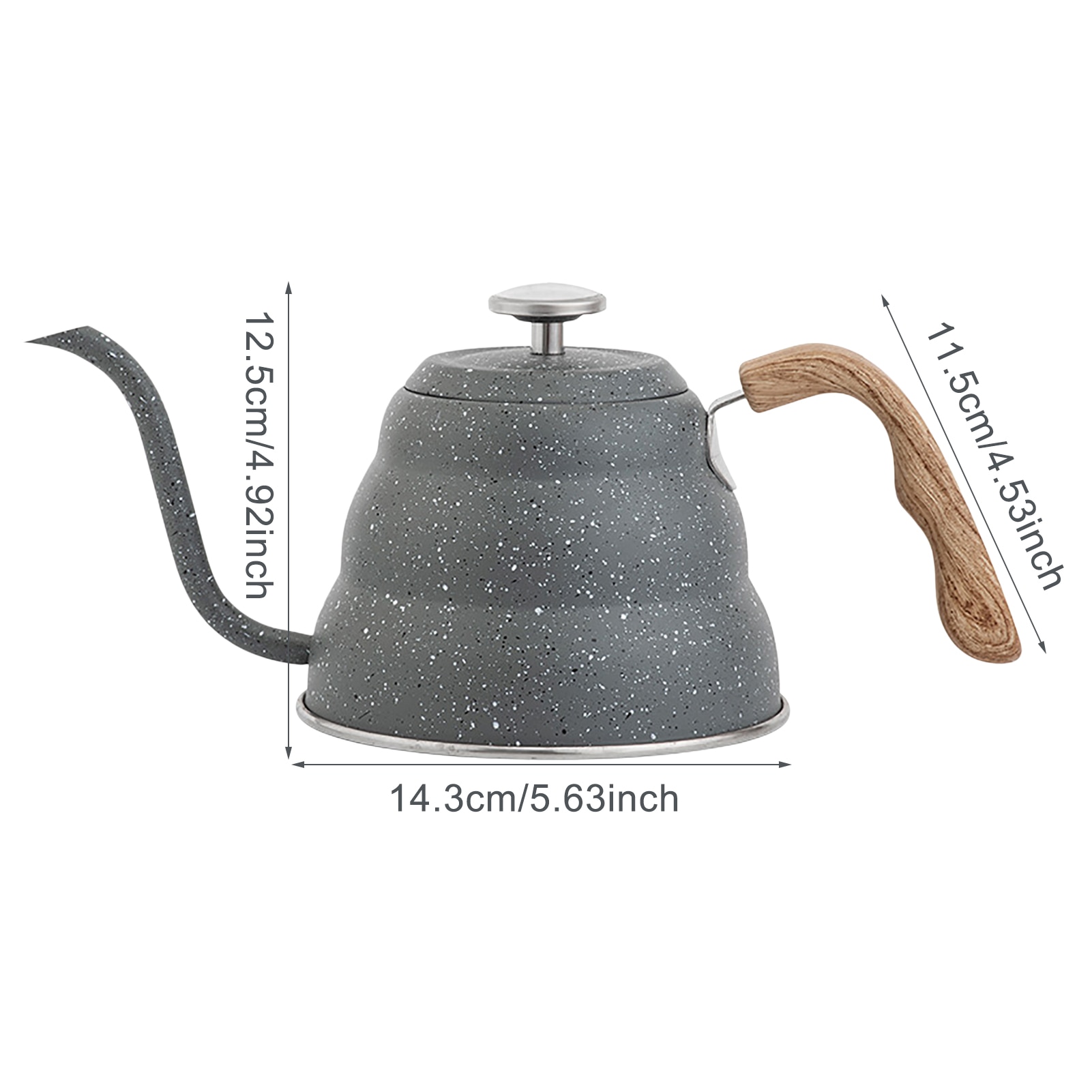 500ml Coffee Kettle 304 Stainless Steel Coffee Teapot Painted European Style Gooseneck Kettle Winter Water Pot Coffee Pot