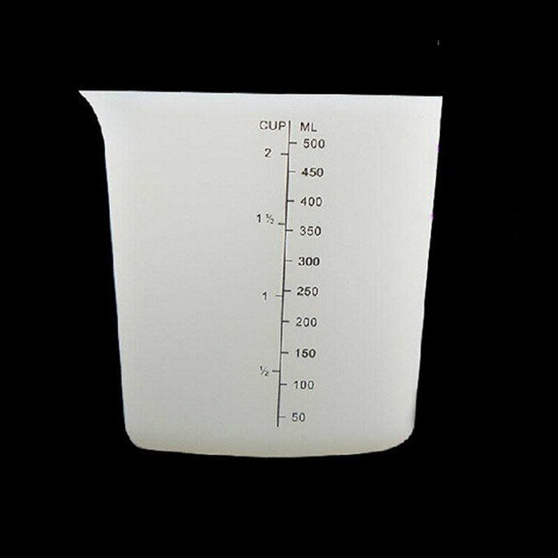 500 Ml Siliconen Maatbekers Heart Shape Thicken Zachte Ovenvaste Flexibele Pinch Giet Cup Cake Bakken Tools JAN88: Default Title