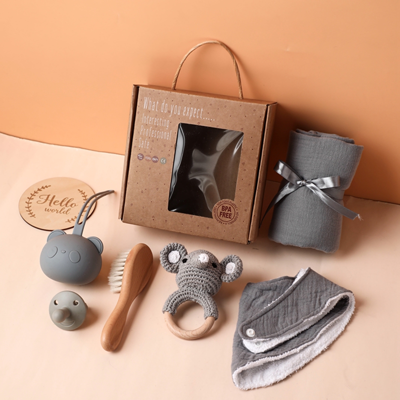 Lassen sie Machen 1einstellen Baby Zeug Schlecht Handtuch Baumwolle Decke Pinsel Produkte Für freundlicher Spielzeug Häkeln Rassel Kasten Weihnachten präsentieren: Marine Blau