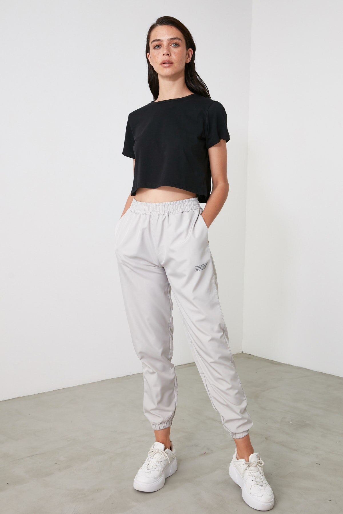 Trendyol Gedrukt Basic Gebreide Joggingbroek TWOAW21EA0200