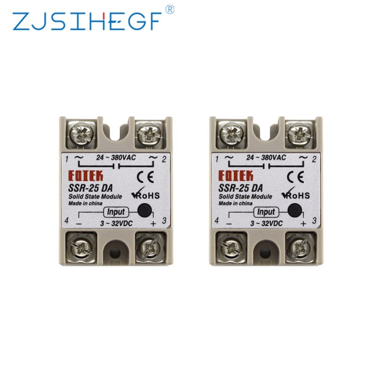 Digital PID REX-C700 Temperature Controller + SSR Relay 40A + K Thermocouple + Heat Sink ,PID Controller Thermostat SSR Output: 2pcs SSR 25DA