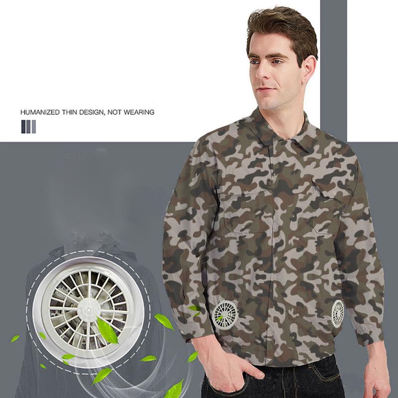 heat prevention work cloth Summer cooling air conditioning clothing with fan cooling clothing men quick drying adjustable size